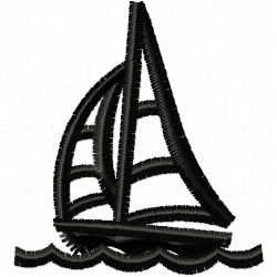 Boats Embroidery Design 1 Boats Embroidery Design 1